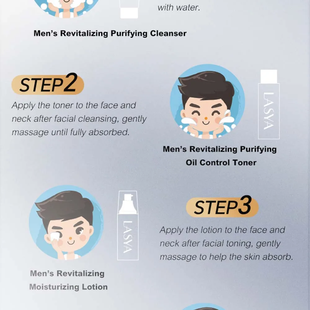LASYA - Skin Brightening Complete Skin Care Kit For Men
