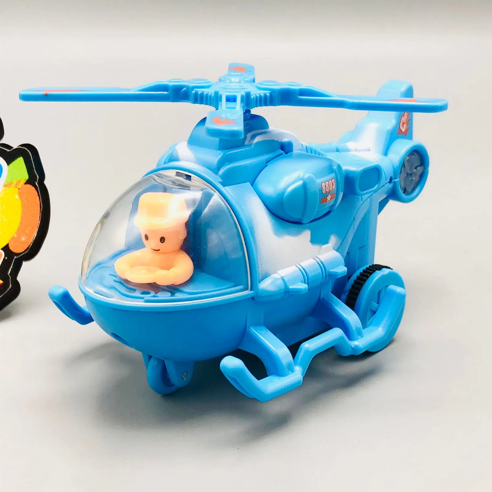 Mini Inertial Army Helicopter Toy - 1Pc