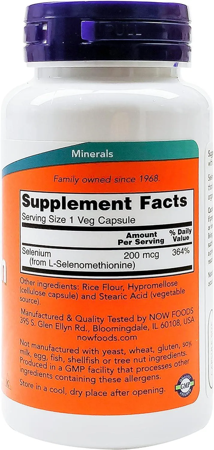Now Selenium 200Mcg Vcaps. 90'S