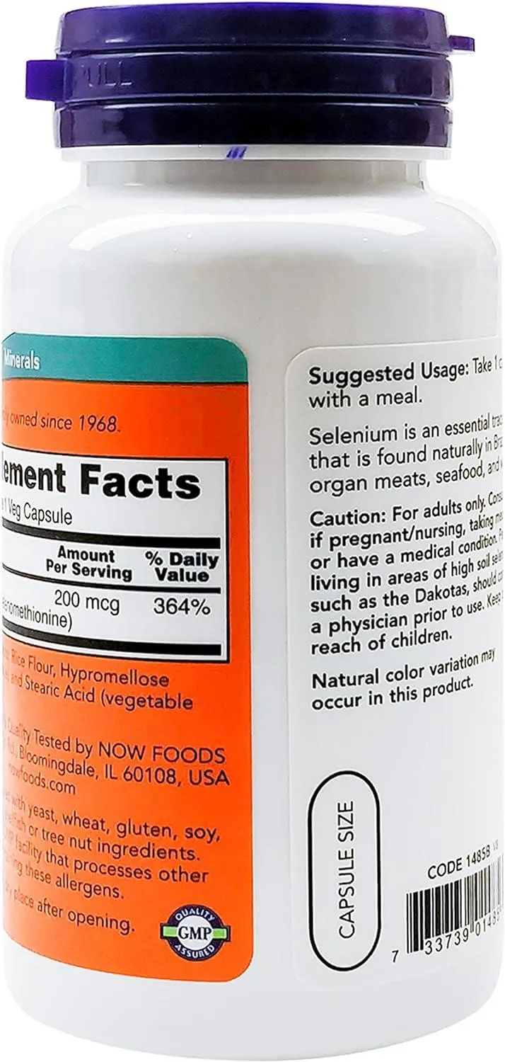 Now Selenium 200Mcg Vcaps. 90'S