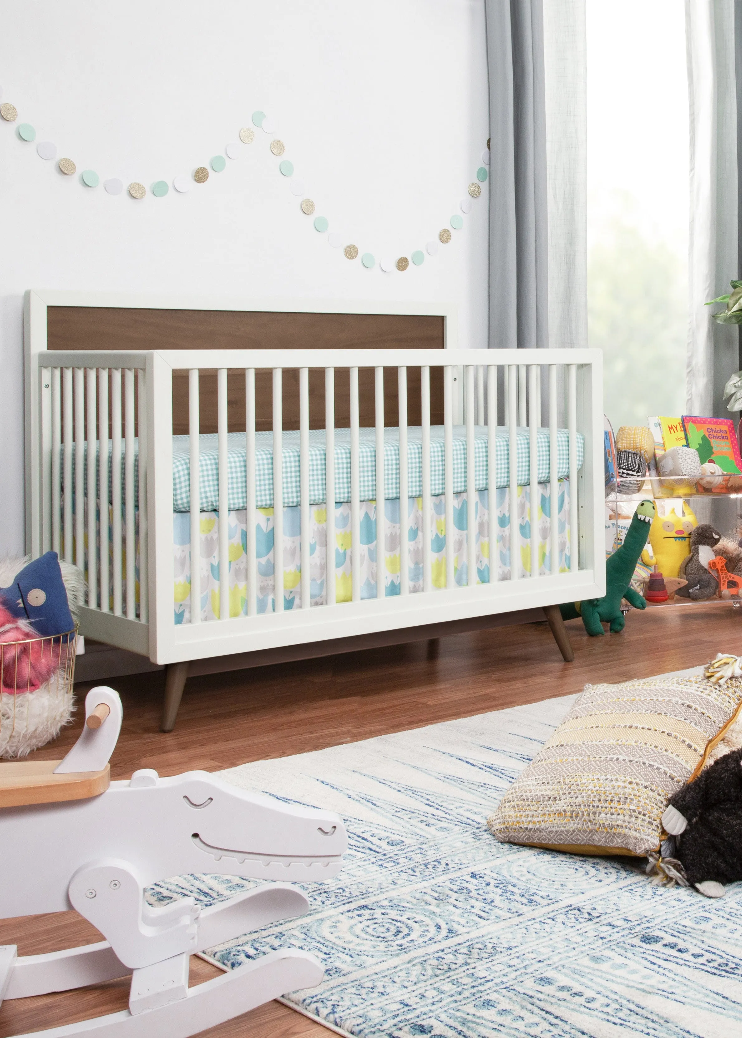 PALMA 4-IN-1 CONVERTIBLE CRIB WITH TODDLER BED CONVERSION KIT