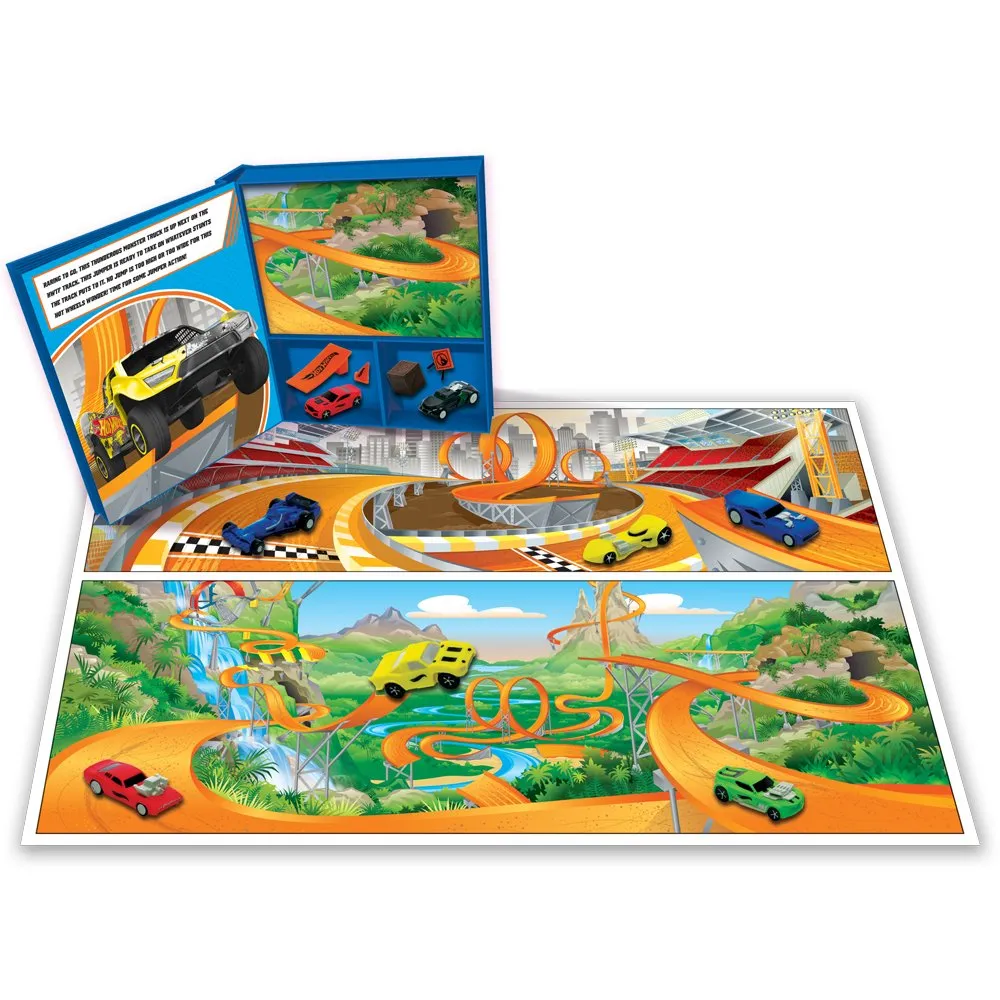 Phidal Mattel's Hot Wheels Activity Book Learning Series - Multicolour