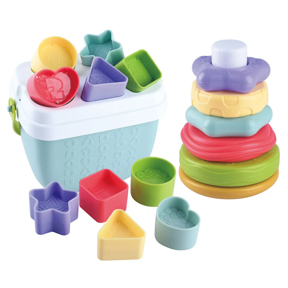 Playgo Toys Ent. Ltd. Bio-Based Shape Stack Bundle