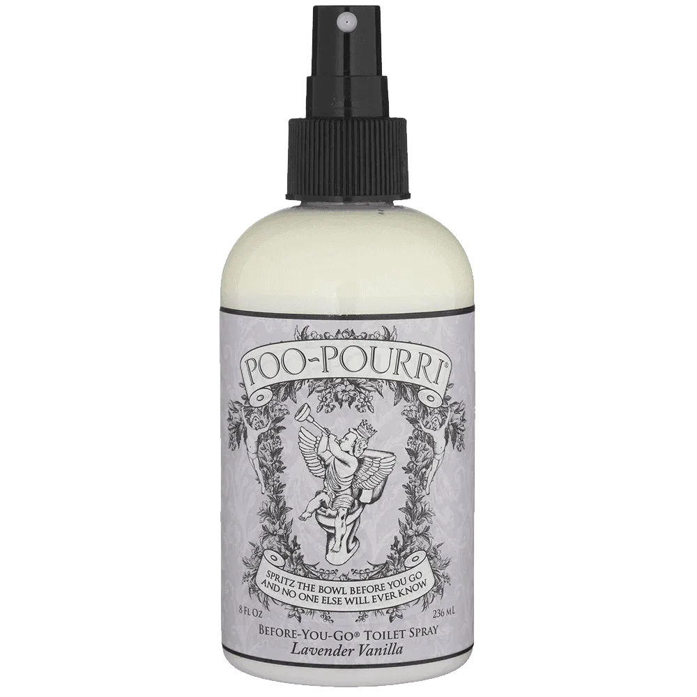 Poo-Pourri Preventive Bathroom Odor Spray 2-Piece Set Includes 2-Ounce and 4-Ounce Bottle Lavender Vanilla