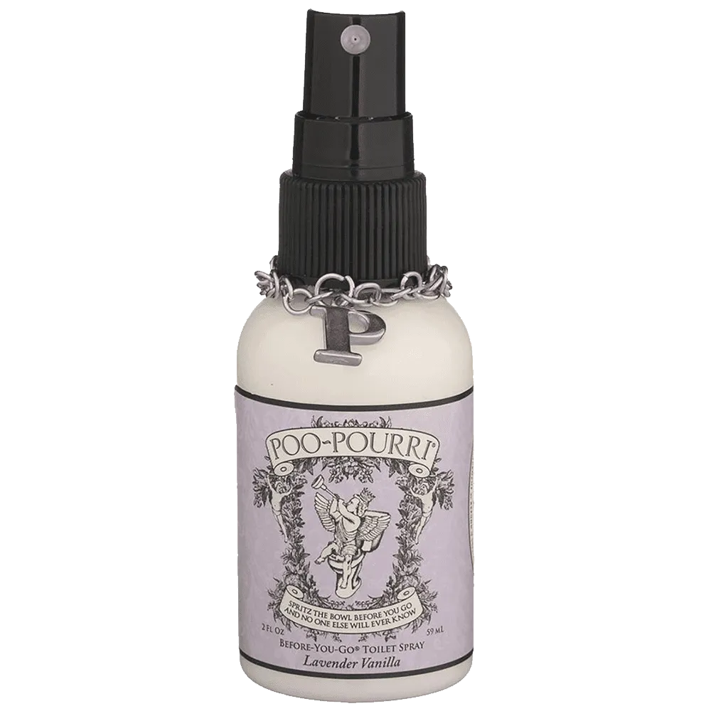 Poo-Pourri Preventive Bathroom Odor Spray 2-Piece Set Includes 2-Ounce and 4-Ounce Bottle Lavender Vanilla