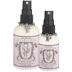 Poo-Pourri Preventive Bathroom Odor Spray 2-Piece Set Includes 2-Ounce and 4-Ounce Bottle Lavender Vanilla