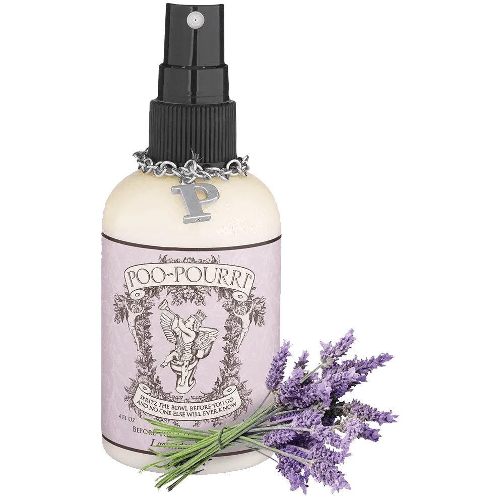 Poo-Pourri Preventive Bathroom Odor Spray 2-Piece Set Includes 2-Ounce and 4-Ounce Bottle Lavender Vanilla
