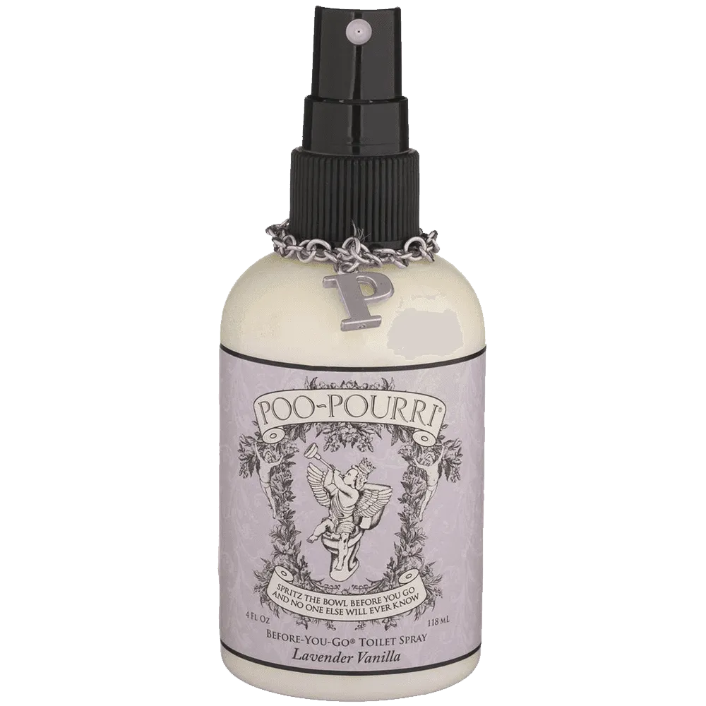 Poo-Pourri Preventive Bathroom Odor Spray 2-Piece Set Includes 2-Ounce and 4-Ounce Bottle Lavender Vanilla