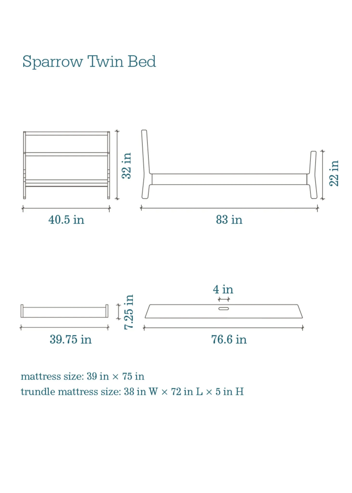 SPARROW TWIN BED
