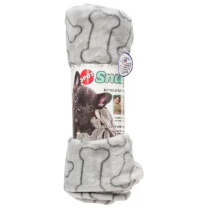 Spot Snuggler Bones Blanket Grey 1ea/40 In X 60 in