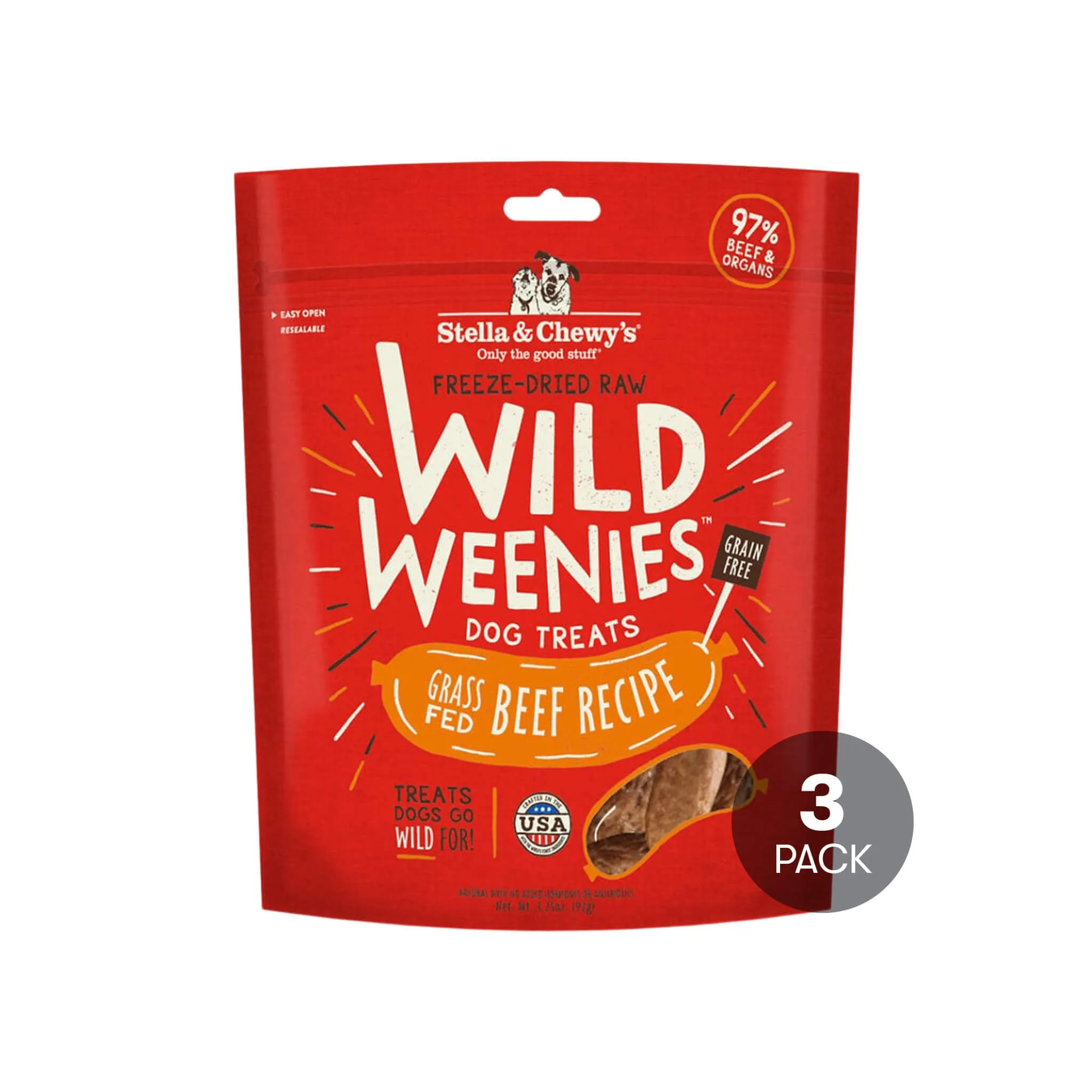 Stella & Chewy's Wild Weenies Raw Freeze-Dried Dog Treats