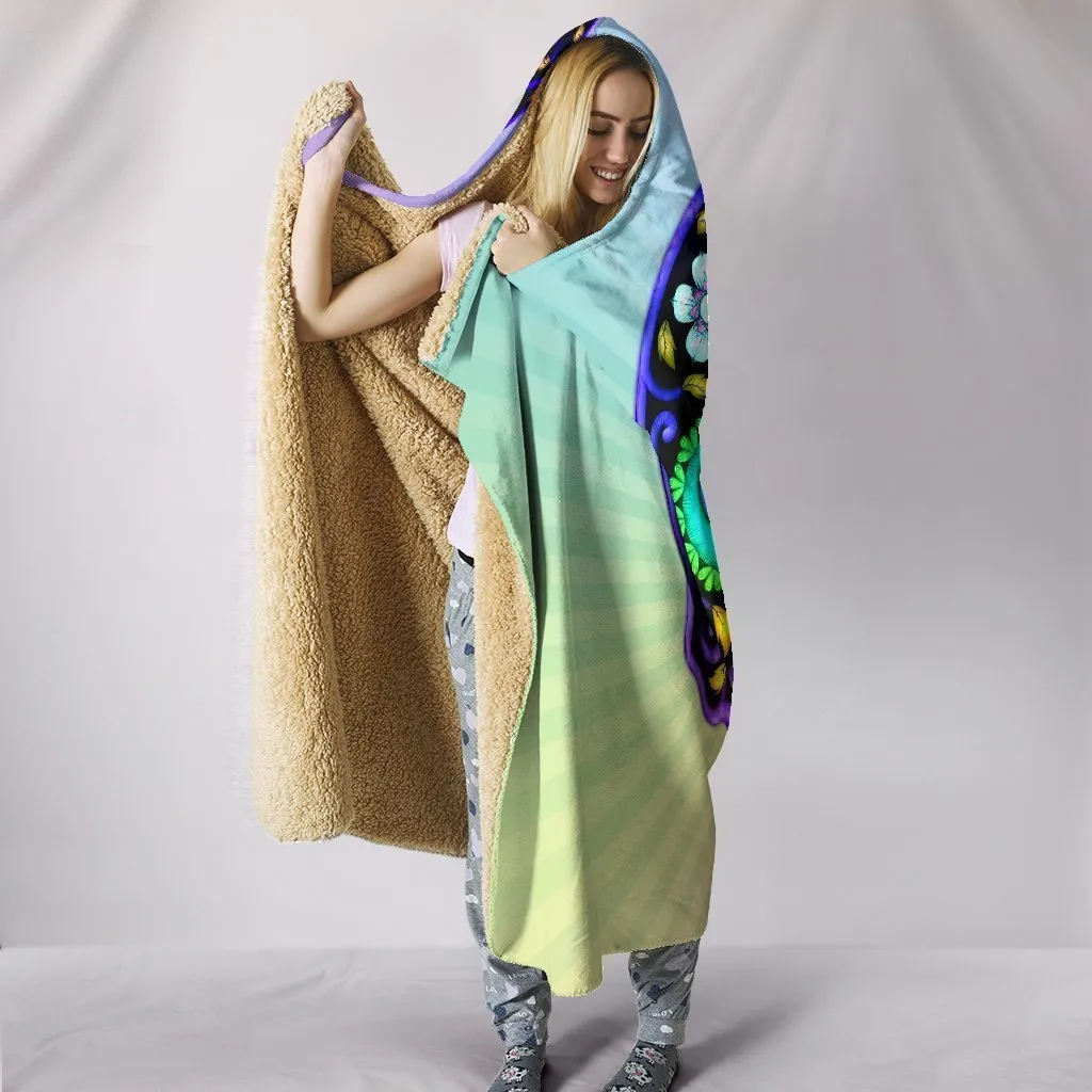Sugar Skull Lover Hooded Blanket for Lovers of Sugar Skulls