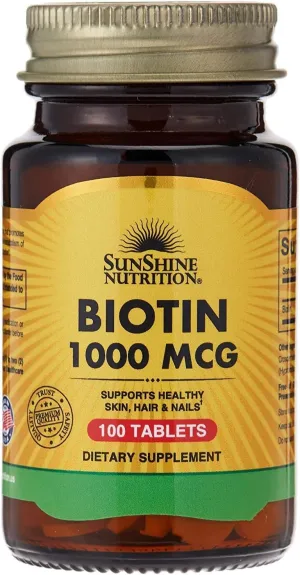 Sunshine N Ultra Potency Biotin 10000 Mcg 100 Tab