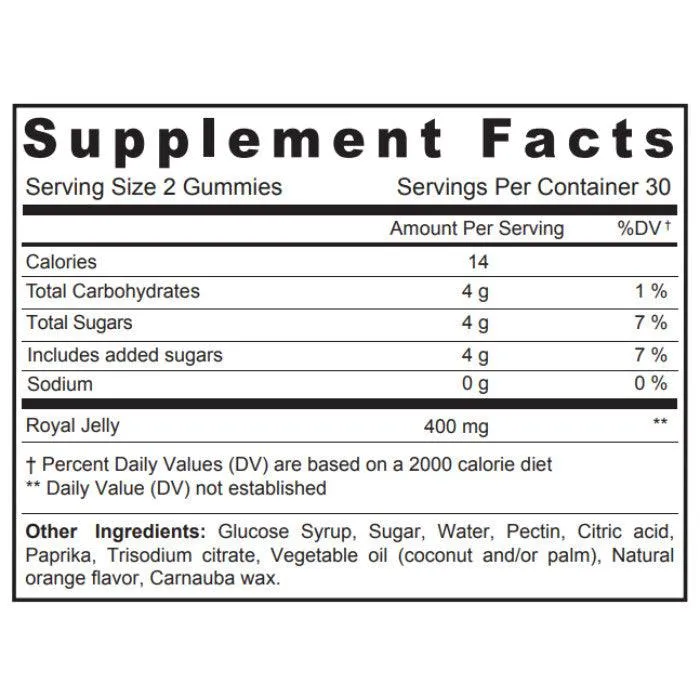Sunshine Nutrition Good Gummies Royal Jelly Gummies 60 Pcs
