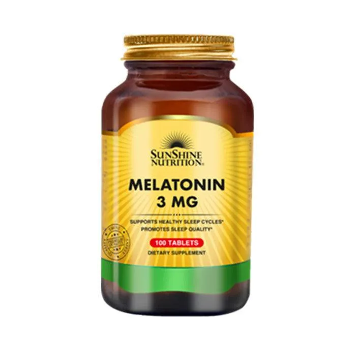Sunshine Nutrition Melatonin 3mg 100 Tabs
