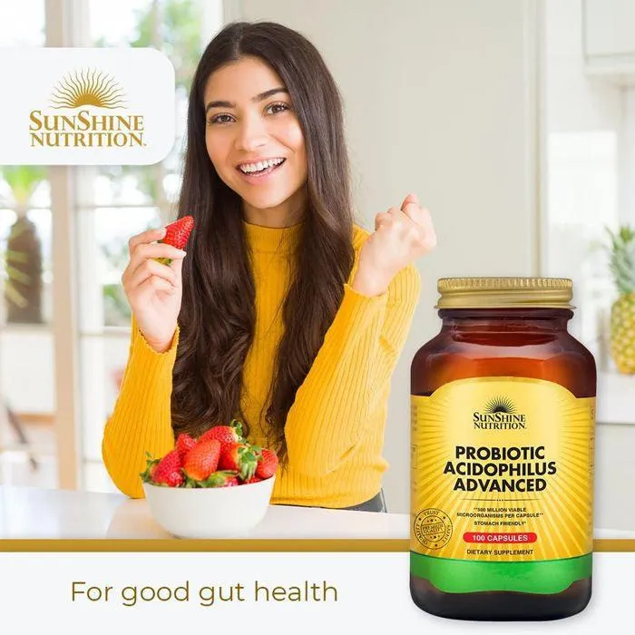 Sunshine Nutrition Probiotic Acidophilus Advanced 100 Capsules