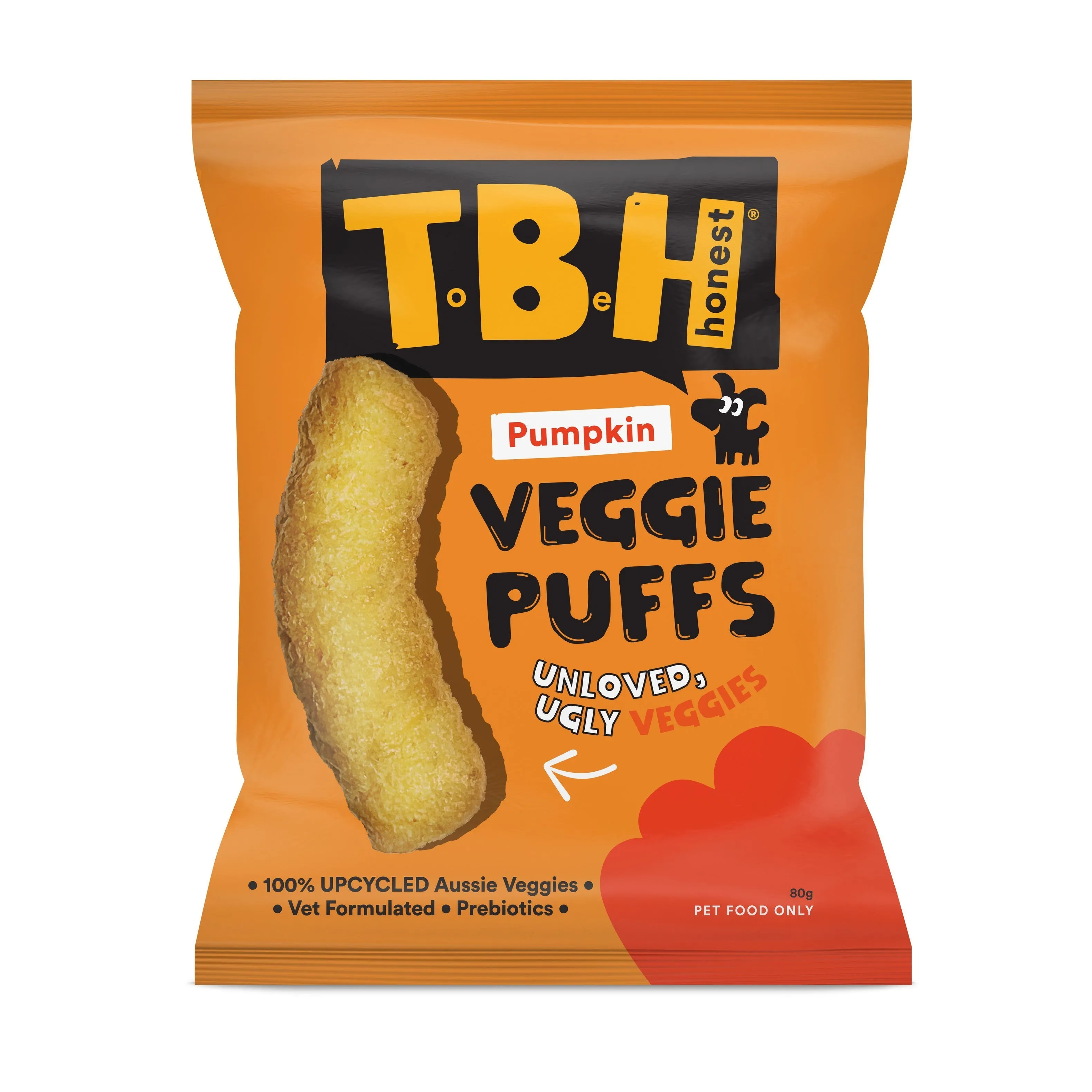TBH Veggie Puffs with Pumpkin Dog Treats 80g