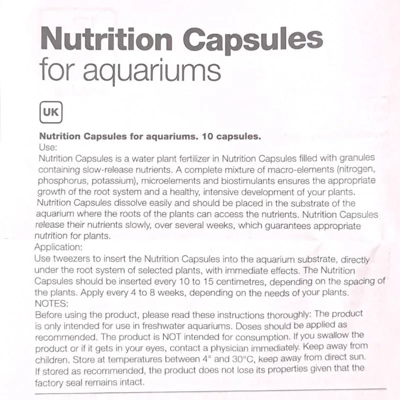 Tropica Nutrition Capsules (plant root supplements)