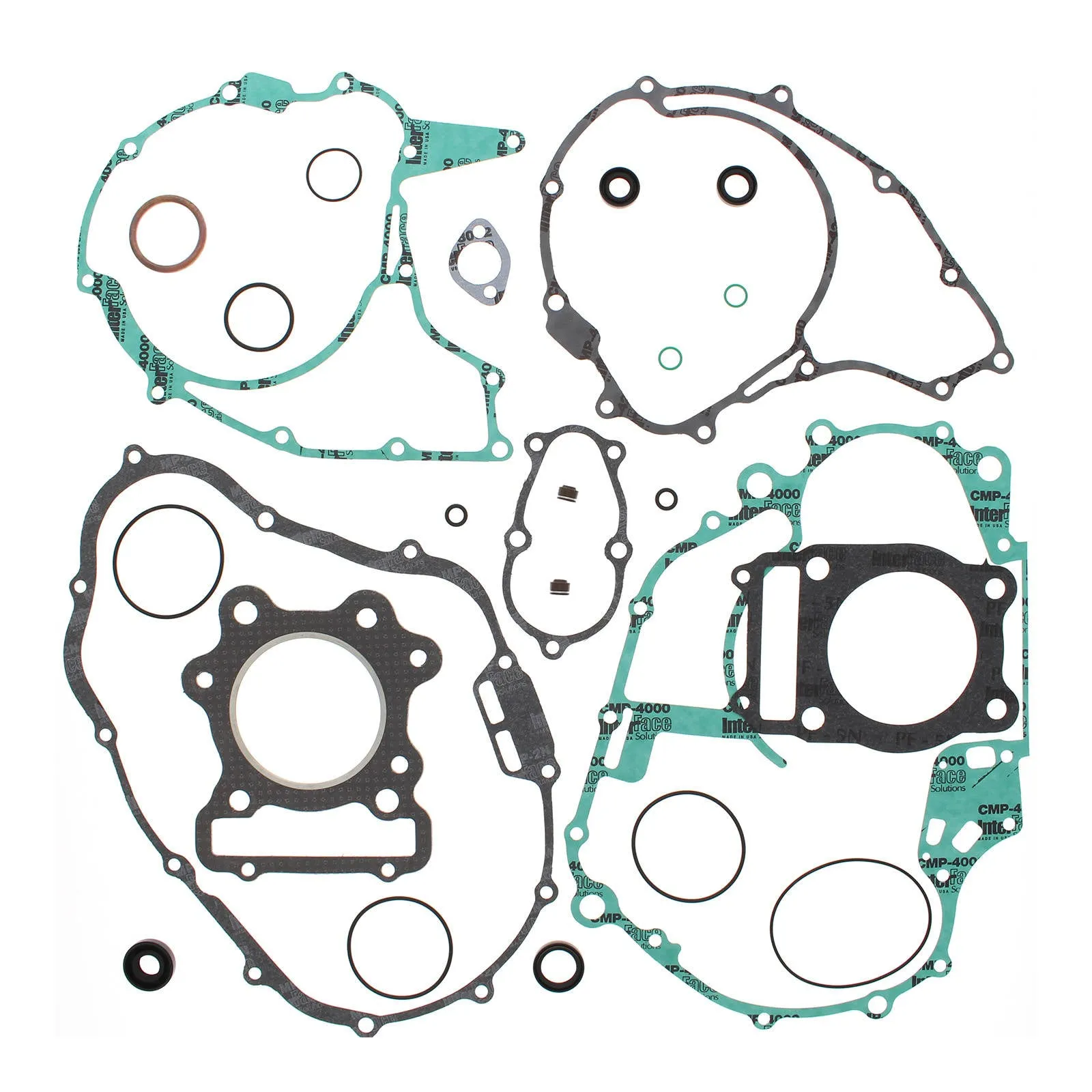 VERTEX COMPLETE GASKET SET W/ OIL SEALS HON TRX300 88-00 OB